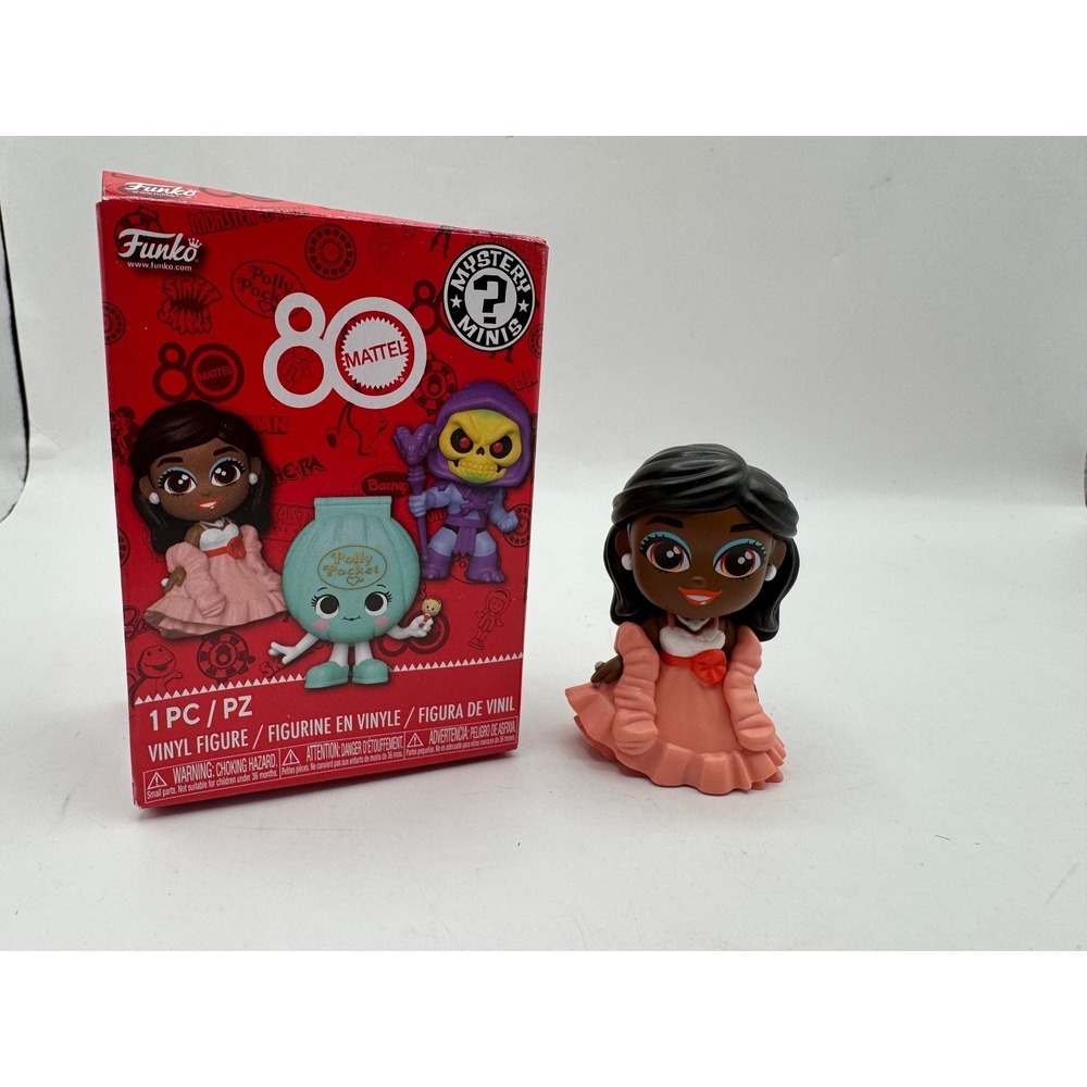 Funko Mystery Mini Mattel 80th‎ Anniversary Girl Peach Dress Vinyl Figure 2025